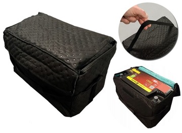 Зимний чехол ДЛЯ АККУМУЛЯТОРА, утеплитель от мороза, РУЧКА D 36х18х20