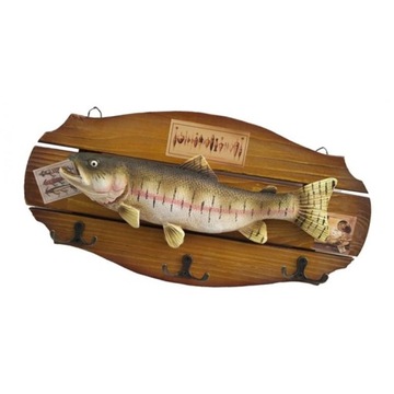 Настенная скульптура Fish Sculpture Ome Decor Brown,