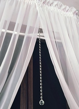 Гирлянда из хрусталя Бусины на окно 80см