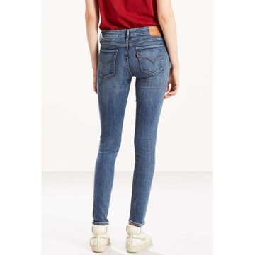 Levis Damskie dżinsy 711 Skinny ANTIQUED 188810199-VEL31-32