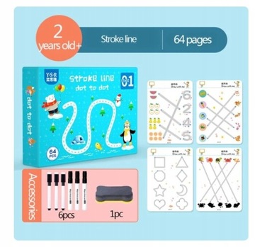 Набор интерактивных упражнений для детей, простые логические задачки, 64 шт.