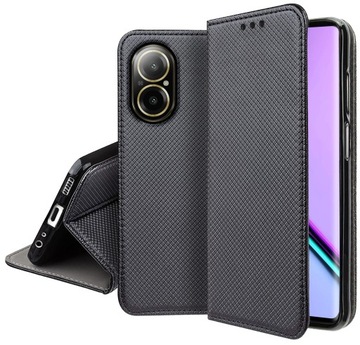Etui do Realme C67 4G SMART MAGNET CASE PORTFEL ZAMYKANE Z KLAPKĄ + SZKŁO