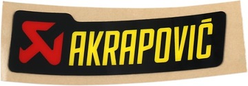 NAKLEJKA WYDECHU TŁUMIKA AKRAPOVIC ŻAROODPORNA LOGO 90 x 26,5 mm
