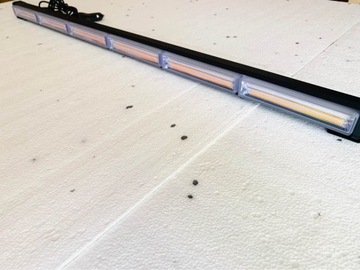 Оранжевая светодиодная контрольная лампа 12-24В 88 см