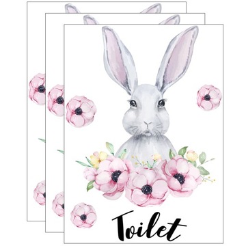 NAKLEJKI NA TOALETĘ RÓŻOWE NAKLEJKI NA SIEDZENIE 3 SZT.