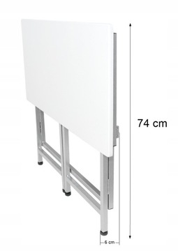 СКЛАДНОЙ КОМПЬЮТЕРНЫЙ СТОЛ ДЛЯ НОУТБУКА, БЕЛЫЙ СТОЛ-ЛОФТ