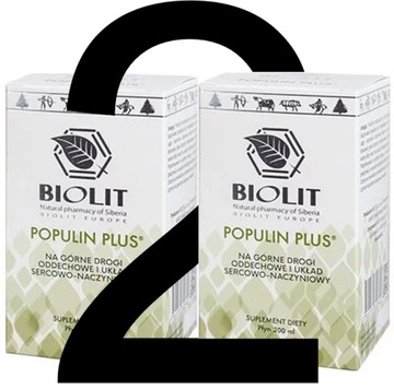 Biolit Populin Plus 200ml (x2) | PŁUCA i ODPORNOŚĆ
