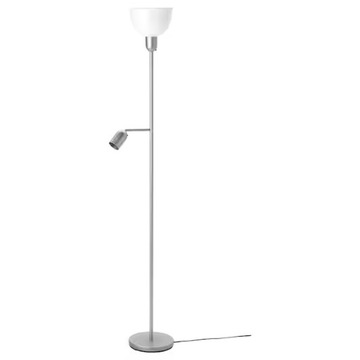 IKEA HEKTOGRAM Lampa podłogowa/do czytania srebrny