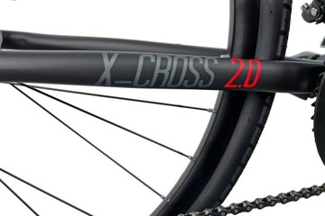 Мужской кроссовый велосипед INDIANA X-Cross 2.0 28 дюймов, черный и красный