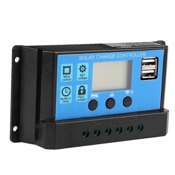 SOLARNY REGULATOR ŁADOWANIA PWM LCD 12/24V 20A