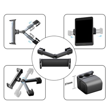 Подголовник автомобиля, заднее сиденье, смартфон, держатель планшета, сплошной