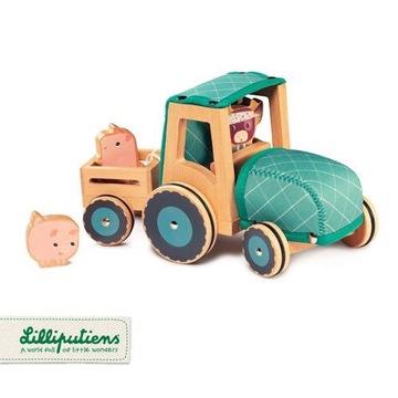 Lilliputiens Drewniany traktor Rosalie 83233