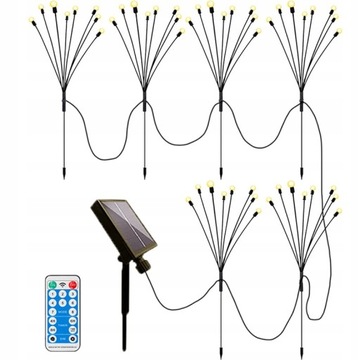 2x Lampa solarna Świetliki Firefly Swing kulki LED