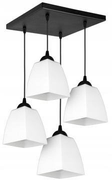 Lampa Sufitowa Szklana Żyrandol RETRO Loft LED HIT