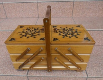 XXL РЕЗЬБОТНО-РЕЗЬБОВЫЙ СТАНОК, дерево, ИНКРУСЦИЯ - портновский ящик