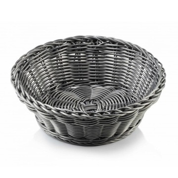Koszyk na pieczywo okrągły 20cm Sino szary