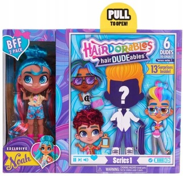 LALKA NIESPODZIANKA HAIRDORABLES + CHŁOPIEC 2PACK