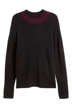 H&M HM Sweter z domieszką kaszmiru męski modny Stylowy miękki miły ciepły S