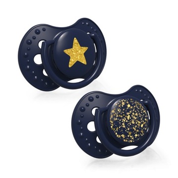 LOVI Smoczek dynamiczny 18m+ 2szt. Stardust Blue