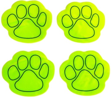 NAKLEJKI ODBLASKOWE NA WÓZEK ROWER ODBLASKI ŁAPKI