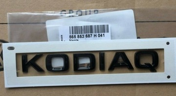 Черная эмблема с надписью SKODA KODIAQ OEM QUALITY*
