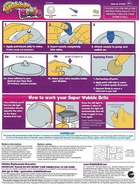 WUBBLE BRITE СВЕТЯЩИЙСЯ СВЕТОДИОДНЫЙ ШАР-ПУЗЫРЬ