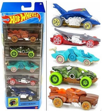 HOT WHEELS CITY Zestaw 5-PACK Street Beasts