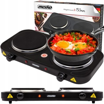 ЭЛЕКТРИЧЕСКАЯ ПЛИТА С ДВУМЯ КОНФОРМАМИ 2000ВТ MESKO