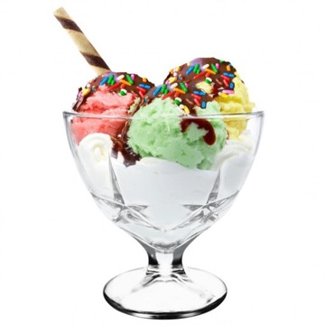 ЧАШКА ДЛЯ МОРОЖЕНОГО 250МЛ - НАБОР. 6 ШТ.