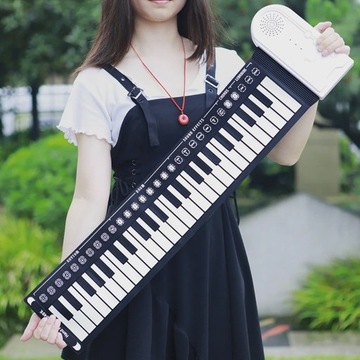 Zwijana rączka klawiatury silikonowej Roll Piano