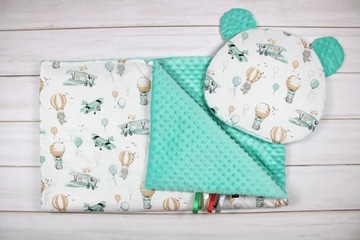 Одеяло и подушка Мишка НикаТими 75х100 минки