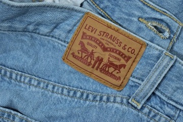 LEVIS High Waisted Straight Jeansy Damskie W34 L31