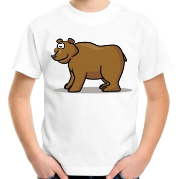 Koszulka z misiem dziecięca t-shirt miś niedźwiedź dla dziecka prezent 128