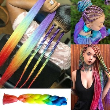 Синтетические волосы для цветных кос OMBRE