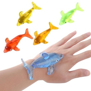 GUMOWY ŻELOWY ROZCIĄGLIWY DELFINEK RYBA ZRÓB ŻART