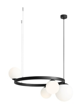 Lampa GARDA 4 RING BLACK 1099L1_R Aldex