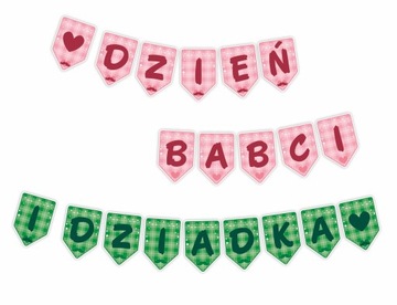 DEKORACJA GIRLANDA - DZIEŃ BABCI I DZIADKA - DUŻA