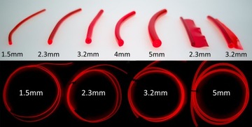 Лента для оптоволокна EL WIRE 4M, 10 ЦВЕТОВ