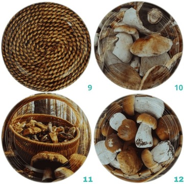 Słoik szklany 350 ml komplet 8 szt. + MOCNE ZAKRĘTKI NA PRZETWORY PRZYPRAWY