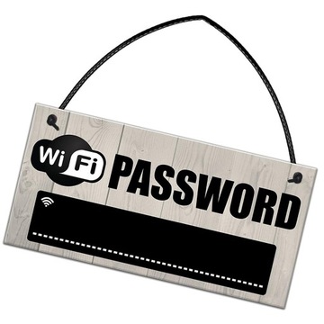 Drewniana tablica z hasłem Wi-Fi wisząca tablica z napisem dla domowego hot