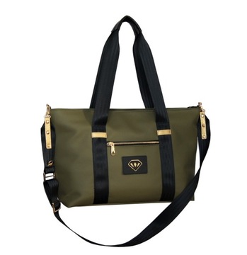 Shopper HABILE design bag khaki - zielona (pojemna)