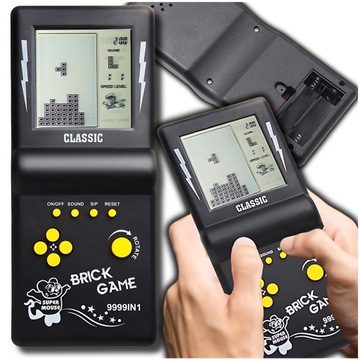 ELEKTRONICZNA GRA TETRIS KONSOLA KIESZONKOWA RETRO DLA DZIECI 9999w1