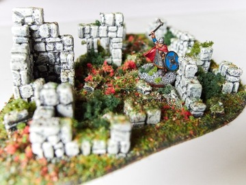 Cegiełki gipsowe kamień polny średni odlew 02G