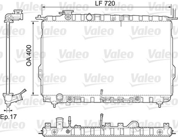 CHLADIČ MOTORU KIA K2500 MAGENTIS I