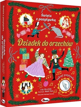 KSIĄŻKA KSIĄŻECZKA ŚWIĄTECZNA DZIADEK DO ORZECHÓW Z POZYTYWKĄ