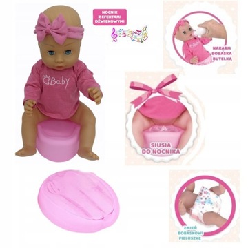 НОВОРОЖДЕННАЯ ПИСАЮЩАЯСЯ КУКЛА С ГОРШКОМ BABY BABY