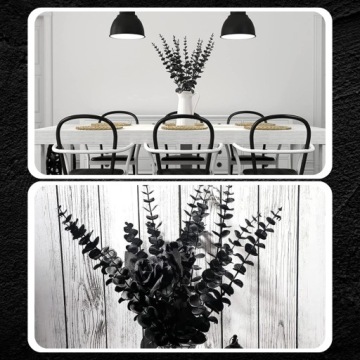 Искусственные листья, веточка черного эвкалипта, набор из 10 шт., декоративный букет