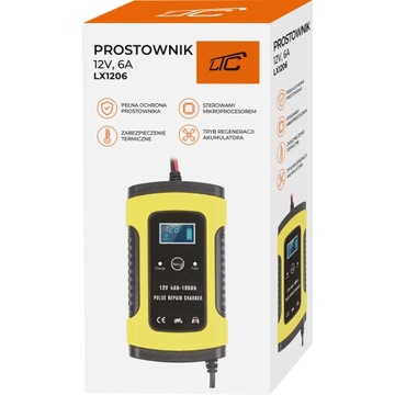 АВТОМОБИЛЬНЫЙ ВЫПРЯМИТЕЛЬ ДЛЯ АККУМУЛЯТОРОВ 12В, АВТОМАТИЧЕСКИЙ