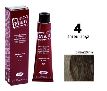 LISAP FARBA MAN 4 ŚREDNI BRĄZ 60ML