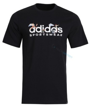 ADIDAS WYGODNA KOSZULKA T-SHIRT BAWEŁNIANA LANDSCAPE SPORTSWEAR GRAPHIC XXL